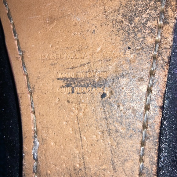 Isabel Marant Fell Pony Hair Black Silver Metallic Moccasin Loafer - Picture 14 of 15